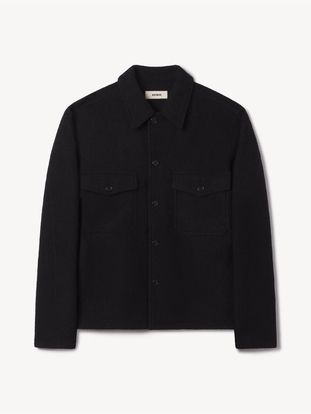 Buck Mason Felted Field Shirt Jacket Black